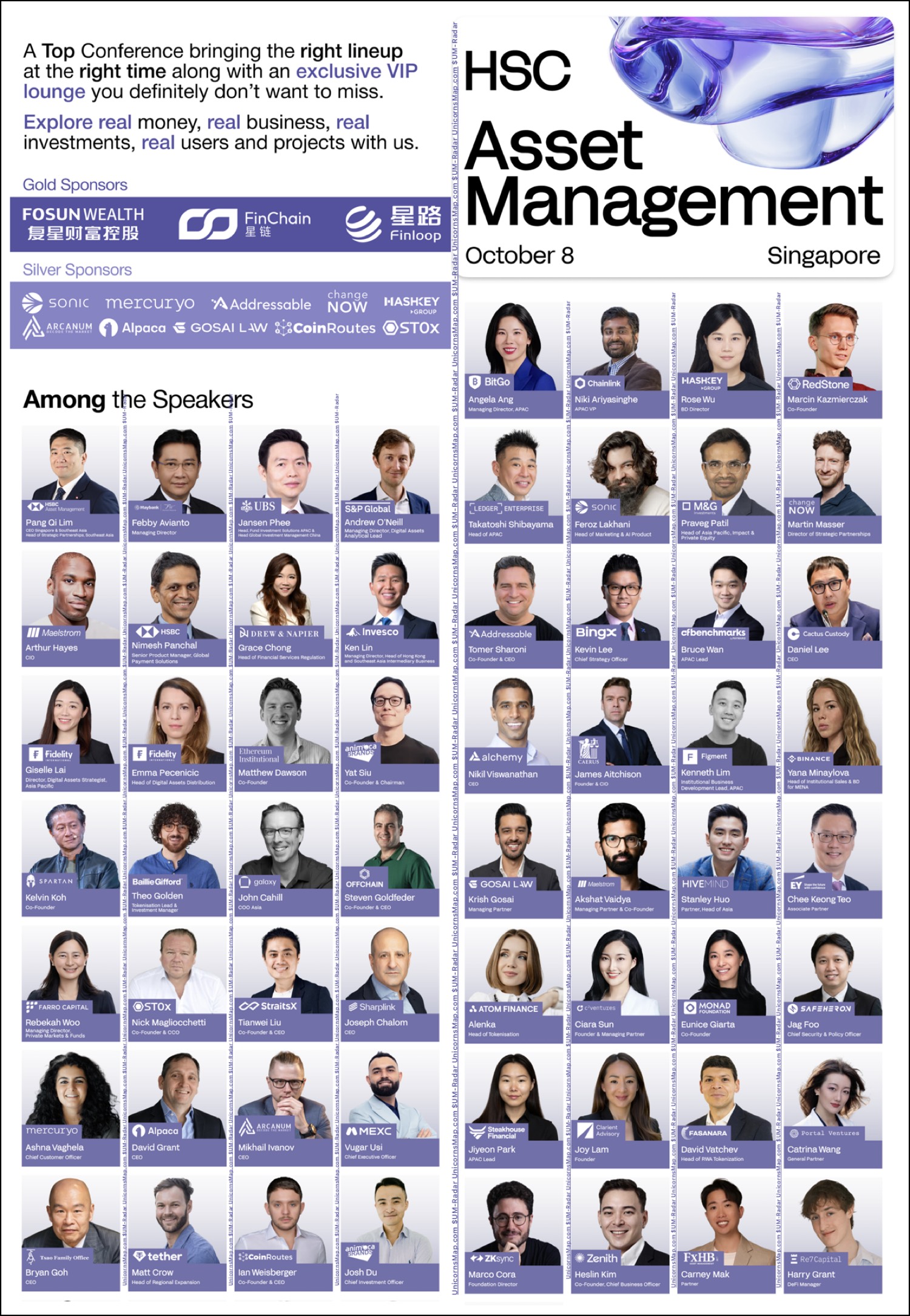 HSC Asset Management Singapore 2026 — official organizer speaker poster (1500x2169)