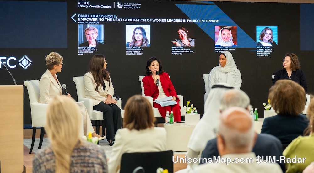 Women-Led Family Business in the Global Economy — the ‘Empowering the Next Generation of Women Leaders in Family Enterprise’ panel on stage at DIFC, 5 October 2026