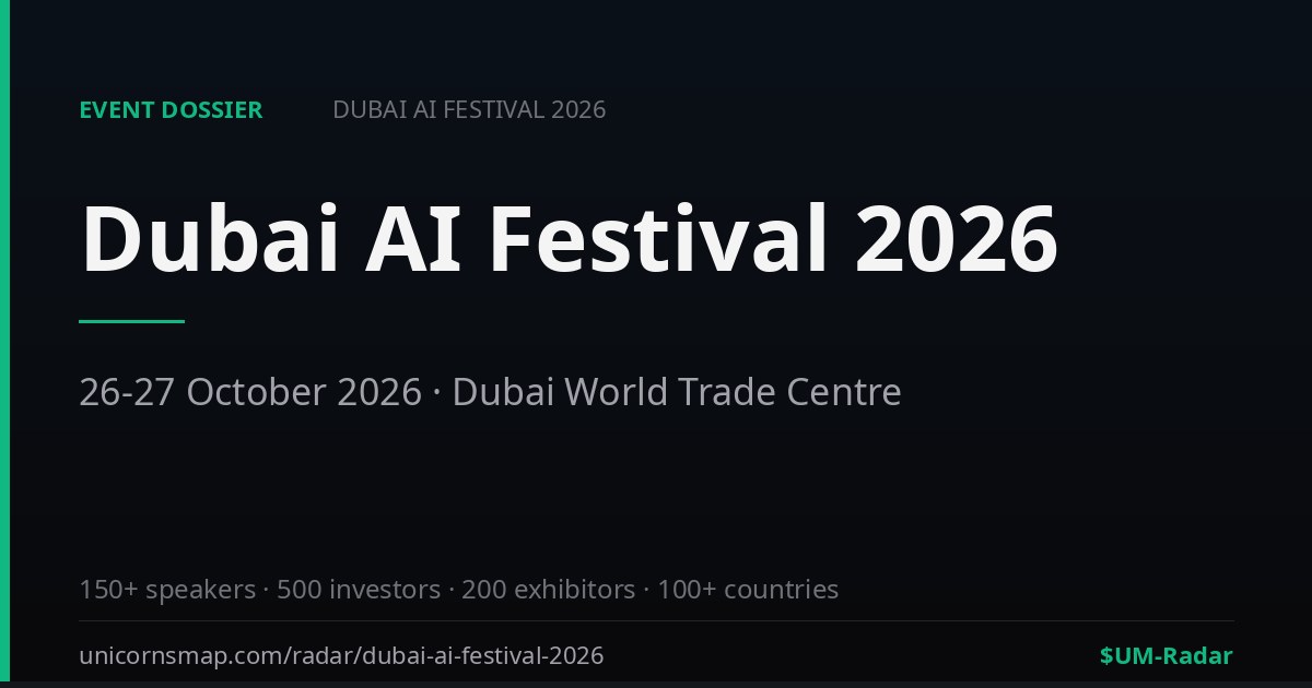 Dubai AI Festival 2026 — third edition at Dubai World Trade Centre, 26–27 October, 'Where Intelligence Meets Opportunity'