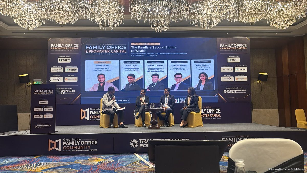 Panel Discussion 2 stage at the Jaipur family office summit