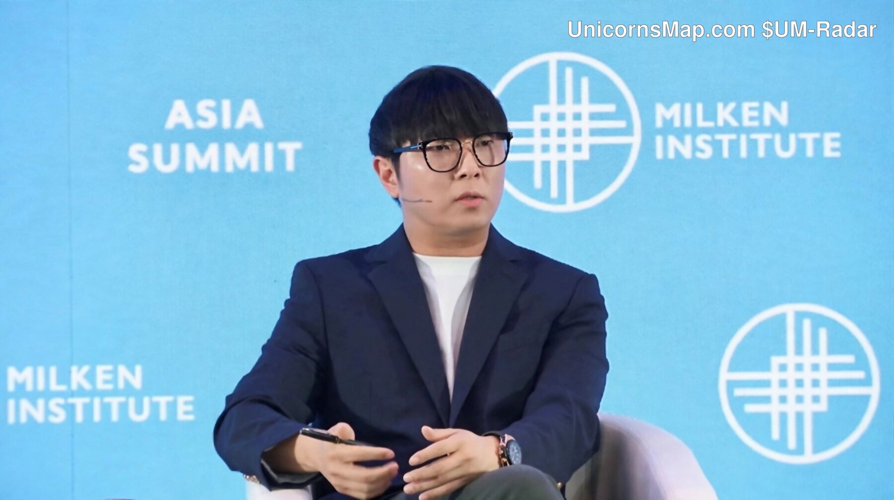 Milken Institute Asia Summit 2026 — Joseph Chang, Co-CEO of Kakao Entertainment, on stage for the K-culture session at the Four Seasons Hotel Singapore