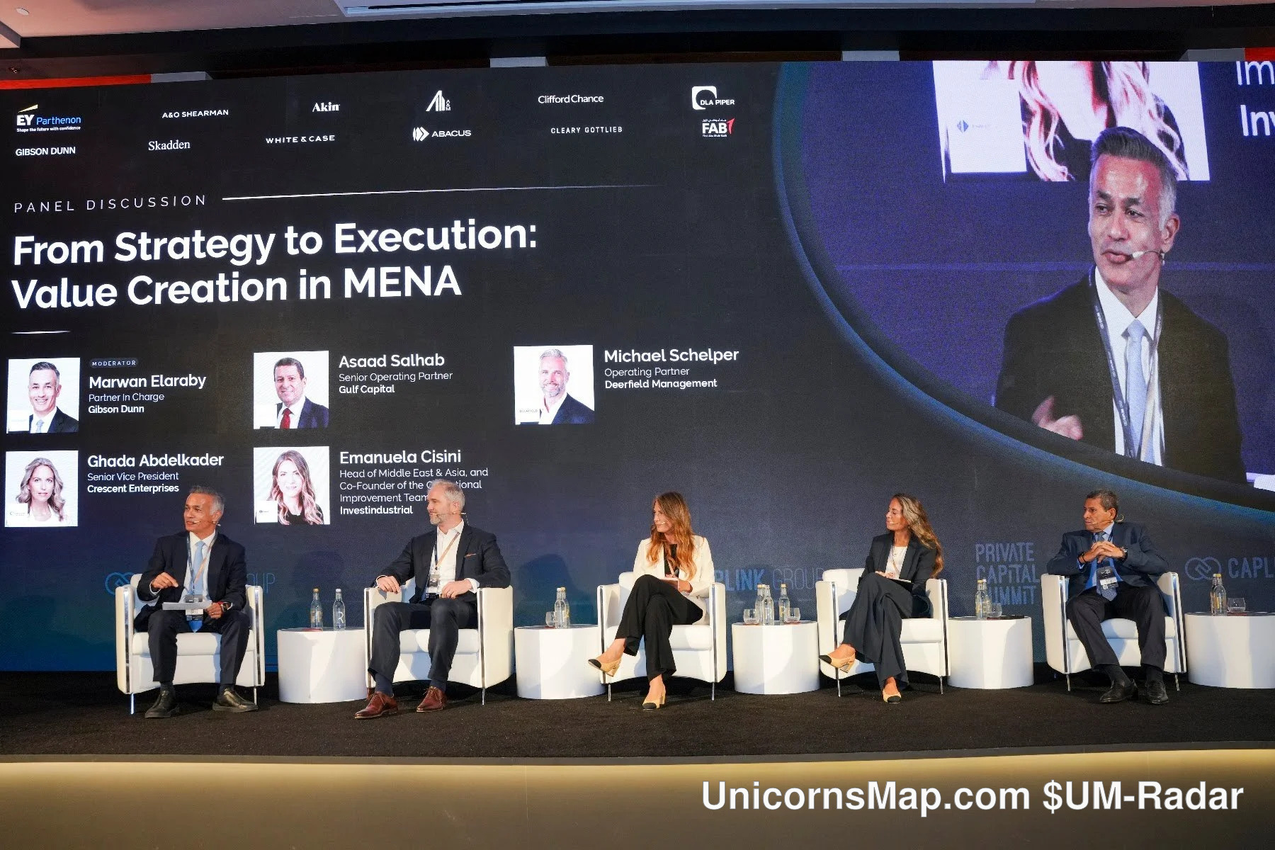 Panel stage for the session From Strategy to Execution: Value Creation in MENA at the Private Capital Summit, Dubai 2026