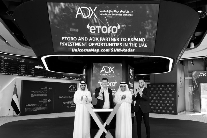 ADX × eToro partnership booth in Abu Dhabi — UAE investment opportunities