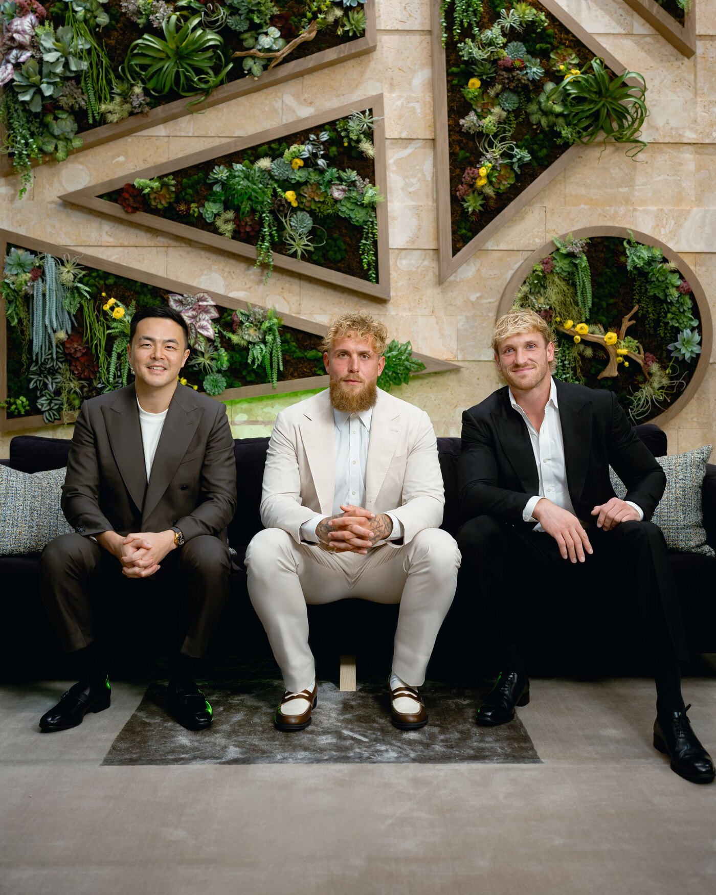 Anti Fund general partners, L-R: Geoff Woo, Jake Paul, Logan Paul - published by the firm (real photograph, antifund.com) Anti Fund general partners - Geoff Woo, Jake Paul, Logan Paul